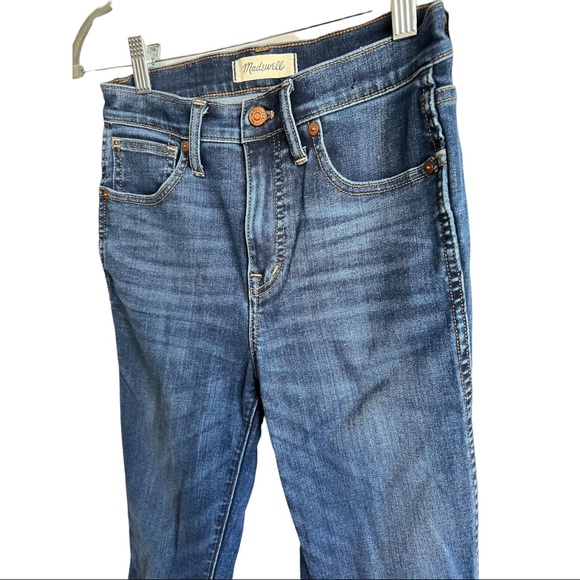 Madewell 10" High-Rise Skinny Jeans in Danny Wash: TENCEL™ Denim Edition Sz 26 - Picture 12 of 13